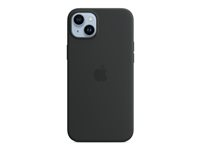 Apple - Baksidedeksel for mobiltelefon - MagSafe-samsvar - silikon - midnatt - for iPhone 14 Plus MW4Y3ZM/A