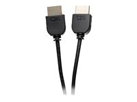 C2G 3ft 4K HDMI Cable - Ultra Flexible Cable with Low Profile Connectors - HDMI-kabel - HDMI hann til HDMI hann - 91.4 cm - dobbeltisolert - svart 41363