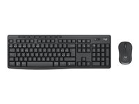 Logitech MK370 Combo for Business - Tastatur- og mussett - trådløs - Bluetooth LE - QWERTY - Nordisk (dansk/finsk/norsk/svensk) - grafitt 920-012072