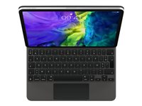 Apple Magic Keyboard - Tastatur og folioveske - med styrepute - bakbelysning - Apple Smart connector - QWERTY - Norsk - for Apple 10.9-inch iPad Air (4th generation, 5th generation); 11-inch iPad Air M2 Wi-Fi, M2 Wi-Fi + Cellular, M3 Wi-Fi, M3 Wi-Fi + Cellular; 11-inch iPad Pro (1st generation, 2nd generation, 3rd generation, 4th generation) MXQT2H/A