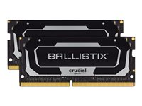 Ballistix - DDR4 - sett - 32 GB: 2 x 16 GB - SO DIMM 260-pin - 3200 MHz / PC4-25600 - CL16 - 1.35 V - ikke-bufret - ikke-ECC - svart BL2K16G32C16S4B