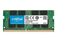 Crucial - DDR4 - modul - 16 GB - SO DIMM 260-pin - 3200 MHz / PC4-25600 - CL22 - 1.2 V - ikke-bufret - ikke-ECC - TAA-samsvar CT16G4SFRA32AT