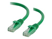 C2G - Koblingskabel - RJ-45 (hann) til RJ-45 (hann) - 2 m - UTP - CAT 5e - med støvel, uten hindringer - grønn 82426