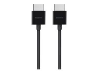 Belkin Premium Series - HDMI-kabel - HDMI hann til HDMI hann - 2 m - 4K-støtte AV10168BT2M-BLK