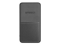 OtterBox Standard - Strømbank - 5000 mAh - Apple Fast Charge, AFC - 2 utgangskontakter (USB, 24 pin USB-C) - på kabel: USB-C - nesten natt 78-80641