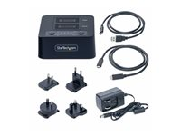 StarTech.com 1:1 Standalone M.2 NVMe Drive Duplicator and Dock - Fast tilstands / harddiskstasjons-duplikator - 2 brønner (PCIe (NVMe)) - TAA-samsvar M2-HDD-DUPLICATOR-N1