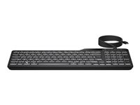 HP 405 - Tastatur - muletienhet - 65% - compact - bakbelysning - USB - Pan Nordic - svart 7N7C1AA#UUW