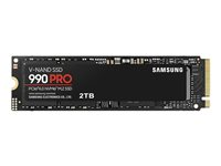 Samsung 990 PRO MZ-V9P2T0BW - SSD - kryptert - 2 TB - intern - M.2 2280 - PCIe 4.0 x4 (NVMe) - 256-bit AES - TCG Opal Encryption 2.0 MZ-V9P2T0BW