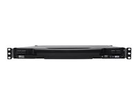 Eaton Tripp Lite Series DisplayPort IP KVM Console Switch 16Port 17in LCD Dual Rail 1URM - KVM-konsoll med KVM-svitsj - 16 porter - USB - 17" - kan monteres i rack - 1920 x 1080 Full HD (1080p) @ 60 Hz - 16xDisplayPort - svart - 1U - TAA-samsvar B030-DP16-17DIP