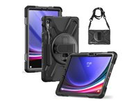 Insmat Ruggered Armor - Baksidedeksel for nettbrett - robust - polykarbonat, gummi - for Samsung Galaxy Tab S9 FE 652-1294