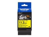 Brother HSe-631E - Svart på gult - Rull (1,12 cm x 1,5 m) 1 kassett(er) hengeboks - varmekrympetape - for P-Touch PT-D800W, PT-E550WVP, PT-P700, PT-P750W, PT-P900W, PT-P950NW HSE631E