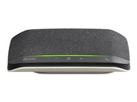 Poly Sync 10 - Høyttalende håndfri telefon - kablet - USB-A, USB-C - sølv 772C3AA