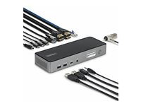 StarTech.com - Dokkingstasjon - for bærbar - USB-C - 2 x DP, 2 x HDMI, USB-C - 2.5GbE - 140 watt - TAA-samsvar DK30C2DPEPRUE