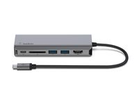 Belkin CONNECT USB-C 6-in-1 Multiport Adapter - Dokkingstasjon - USB-C - HDMI - 1GbE AVC008BTSGY