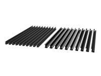 APC NetShelter - Monteringsskinne for rackpanel - takmonterbar - svart (en pakke 10) NSAC2002