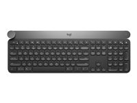 Logitech Craft Advanced with Creative Input Dial - Tastatur - bakbelysning - Bluetooth, 2.4 GHz - Pan Nordic 920-008502