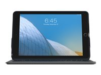 ZAGG Rugged Messenger - Tastatur og folioveske - bakgrunnsbelyst - Bluetooth - Nordisk - svart tastatur, svart boks - for Apple 10.2-inch iPad (7. generasjon, 8. generasjon, 9. generasjon) 103104689