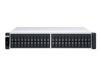 QNAP ES2486dc - NAS-server - 24 brønner - kan monteres i rack - SAS 12Gb/s - RAID 0, 1, 5, 6, 10, 50, JBOD, 60, RAID TP - RAM 128 GB - Gigabit Ethernet / 10 Gigabit Ethernet - iSCSI støtte - 2U ES2486DC-2142IT-128G