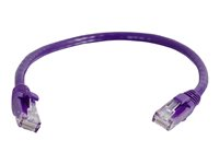 C2G Cat5e Booted Unshielded (UTP) Network Patch Cable - Koblingskabel - RJ-45 (hann) til RJ-45 (hann) - 1 m - UTP - CAT 5e - formstøpt, uten hindringer, flertrådet - purpur 83659