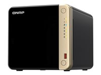 QNAP TS-464 - NAS-server - 4 brønner - 16 TB - SATA 6Gb/s - HDD 4 TB x 4 - RAID RAID 0, 1, 5, 6, 10, JBOD - RAM 8 GB - 2.5 Gigabit Ethernet - iSCSI støtte TS-464-8G+4XHDWG440UZSVA