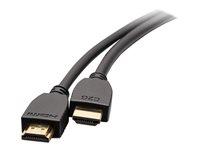 C2G 6ft (1.8m) Ultra High Speed HDMI® Cable with Ethernet - 8K 60Hz - Ultra High Speed - HDMI-kabel med Ethernet - HDMI hann til HDMI hann - 1.8 m - svart - 8 K 60 Hz (7680 x 4320) støtte C2G10411