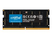 Crucial - DDR5 - modul - 48 GB - SO DIMM 262-pin - 5600 MHz / PC5-44800 - CL46 - 1.1 V - on-die ECC - svart CT48G56C46S5