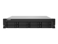 QNAP TS-832PXU - NAS-server - 8 brønner - kan monteres i rack - SATA 6Gb/s - RAID 0, 1, 5, 6, 10, 50, 60, JBOD - RAM 4 GB - Gigabit Ethernet / 2.5 Gigabit Ethernet / 10 Gigabit Ethernet - iSCSI støtte - 2U TS-832PXU-4G