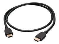 C2G 1ft 4K HDMI Cable with Ethernet - High Speed - UltraHD Cable - M/M - HDMI-kabel med Ethernet - HDMI hann til HDMI hann - 30.48 cm - skjermet - svart 56781