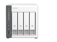 QNAP TS-433 - NAS-server - 4 brønner - SATA 6Gb/s - RAID 0, 1, 5, 6, 10, JBOD, 50, 60 - RAM 4 GB - Gigabit Ethernet / 2.5 Gigabit Ethernet - iSCSI støtte TS-433-4G