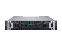 HPE Modular Smart Array 2070 10GBASE-T iSCSI SFF Storage - 7th Generation - fast tilstand / harddiskstasjonsoppstilling - 0 TB - 24 brønner (SAS-3) - iSCSI (10 GbE) (ekstern) - kan monteres i rack - 2U S1H46A