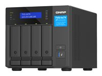 QNAP TVS-H474 - NAS-server - 4 brønner - SATA 6Gb/s - RAID JBOD, 0, 1, 5, 6, 10, TM, RAID TP - RAM 8 GB - Gigabit Ethernet / 2.5 Gigabit Ethernet - iSCSI støtte TVS-H474-PT-8G