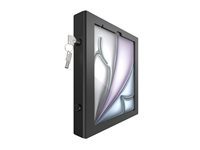 Compulocks iPad Air M2 & M3 13", Apex Enclosure Core Stand - Black - Monteringssett (hus, stativ) - synlige foran/bak kamera og sensorer - for nettbrett - fast 45 grader - låsbar - metall - svart - skjermstørrelse: 13" - skranke, veggmonterbar - for Apple 13-inch iPad Air M2 Wi-Fi, M2 Wi-Fi + Cellular 111B13APXB