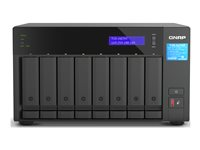 QNAP TVS-h874T - NAS-server - 8 brønner - SATA 6Gb/s - RAID JBOD, 0, 1, 5, 6, 10, 50, 60 - RAM 32 GB - 2.5 Gigabit Ethernet - iSCSI støtte TVS-H874T-I7-32G
