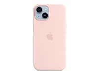 Apple - Baksidedeksel for mobiltelefon - MagSafe-samsvar - silikon - krittrosa - for iPhone 14 MW5V3ZM/A