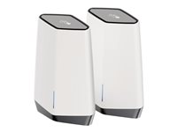 NETGEAR Orbi Pro SXK80B4 - Wi-Fi-system - (ruter, 3 utvidere) - maske 1GbE, 2.5GbE - Wi-Fi 6 - Trippelbånd - veggmonterbar, takmonterbar SXK80B4-100EUS