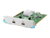 HPE - Utvidelsesmodul - 40 Gigabit QSFP+ x 2 - for HPE Aruba 5406R, 5406R 16, 5406R 44, 5406R 8-port, 5406R zl2, 5412R, 5412R 92, 5412R zl2 J9996A