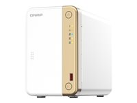 QNAP TS-262 - NAS-server - 2 brønner - 8 TB - SATA 6Gb/s - HDD 4 TB x 2 - RAID 0, 1, JBOD - RAM 4 GB - 2.5 Gigabit Ethernet - iSCSI støtte TS-262-4G+2XST4000VN006