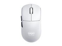 CHERRY Xtrfy M68 Pro - Mus - optisk - 5 knapper - trådløs - 2.4 GHz - USB trådløs mottaker - hvit CX-M68W-PRO-WHITE