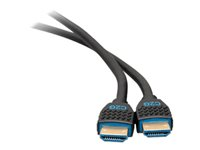 C2G Performance Series 6ft 4K HDMI Cable - High Speed HDMI - In-Wall CMG Rated - 4K 60Hz - HDMI-kabel med Ethernet - HDMI hann til HDMI hann - 1.83 m - skjermet - svart - 4K-støtte 50182