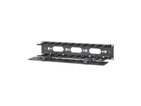 APC Horizontal Cable Manager Single-Sided with Cover - Rack-kabelføringssett - svart - 2U - 19" - TAA-samsvar - for P/N: SCL500RM1U, SCL500RMI1U, SMTL2K2RM2UCLNC, SMX2KR2UX145, SMX3KR2UNCX145, SMX750CUS AR8600A