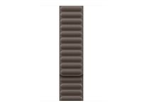 Apple - Klokkestropp for smart armbåndsur - 46mm - S/M-størrelse - mørk taupe MXWW3ZM/A