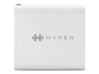 HyperJuice - Strømadapter - AC 100-240 V - 65 watt - utgangskontakter: 1 - Europa - hvit HJ653E