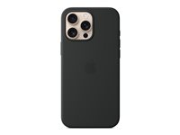 Apple - Baksidedeksel for mobiltelefon - MagSafe-samsvar - silikon - svart - for iPhone 16 Pro Max MYYT3ZM/A