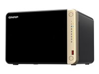 QNAP TS-664 - NAS-server - 6 brønner - SATA 6Gb/s - RAID 0, 1, 5, 6, 10, 50, JBOD - RAM 8 GB - 2.5 Gigabit Ethernet - iSCSI støtte TS-664-8G