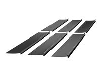 APC NetShelter - Rackforsegling coekstrudering (horisontal / vertikal) - 1000 mm - tak - takmonterbar, rackmonterbar - svart (en pakke 6) NSAC2003
