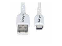 2m White USB-A to USB-C Charging Cable USB2AC2MNCWHE