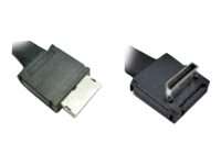 Intel OCuLink Cable Kit AXXCBL800CVCR - SAS intern kabel - 4i MiniLink SAS (SFF-8611) (hann) rett til 4i MiniLink SAS (SFF-8611) (hann) rettvinklet - 80 cm AXXCBL800CVCR