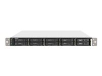 QNAP TS-h1090FU - NAS-server - 10 brønner - kan monteres i rack - SATA 6Gb/s / PCIe (NVMe) / U.2 - RAID 0, 1, 5, 6, 10, 50, JBOD, 60 - RAM 64 GB - 25 Gigabit Ethernet / 2.5 Gigabit Ethernet - iSCSI støtte - 1U TS-H1090FU-7232P-64G