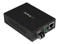 StarTech.com Multimode (MM) LC Fiber Media Converter for 10/100/1000 Network - 550m - Gigabit Ethernet - 850nm - with SFP Transceiver (MCM1110MMLC) - Fibermedieomformer - 1GbE - 10Base-T, 1000Base-LX, 1000Base-SX, 100Base-TX, 1000Base-T - RJ-45 / LC multimodus - opp til 550 m - 850 nm - for P/N: SVA5N3NEUA MCM1110MMLC