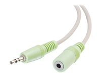 C2G - Lydforlengelseskabel - mini-phone stereo 3.5 mm hann til mini-phone stereo 3.5 mm hunn - 2 m - skjermet 80100